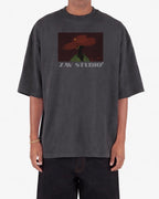 “ALL THAT JAZZ” OVERSIZED DROP-SHOULDER TEE