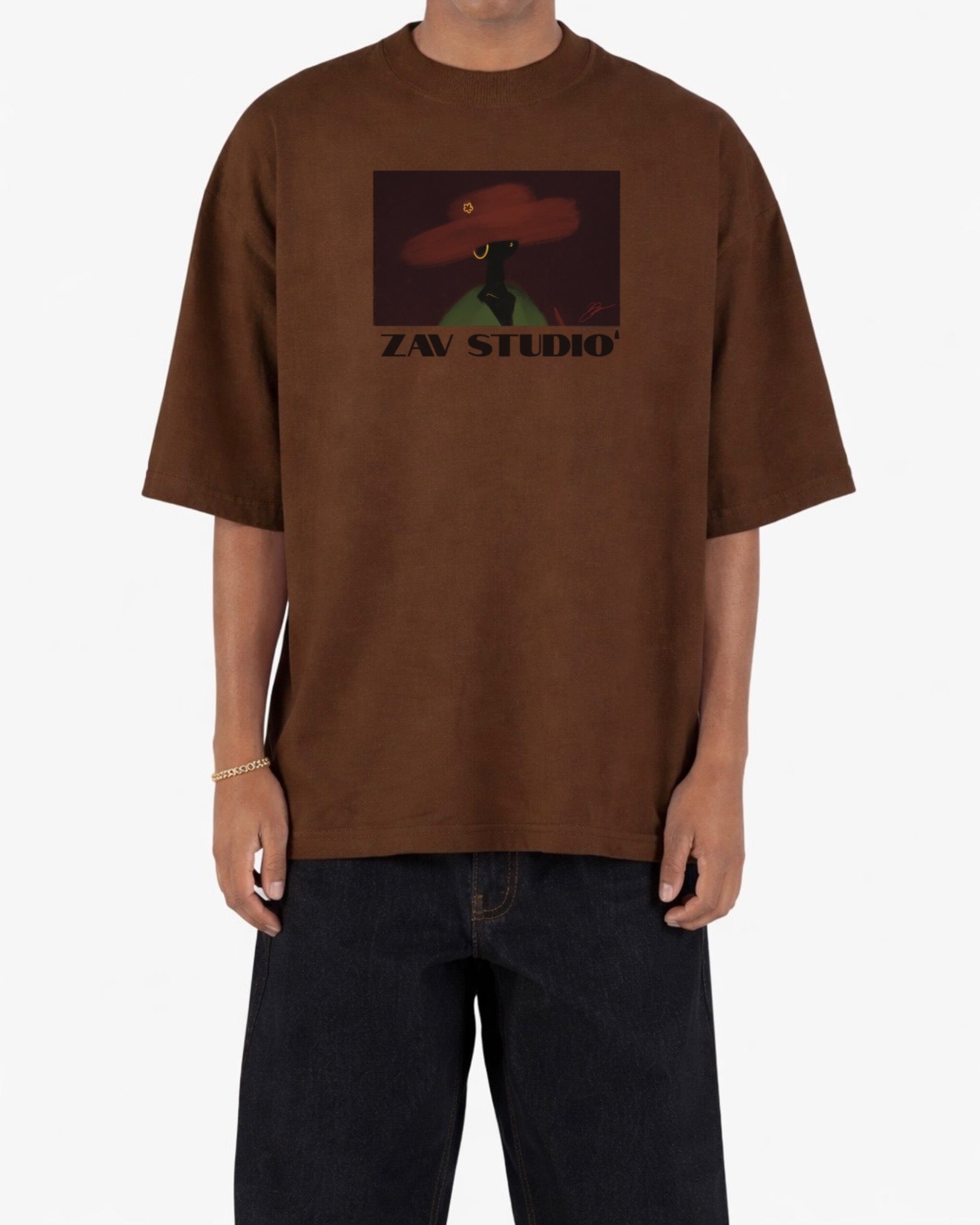 “ALL THAT JAZZ” OVERSIZED DROP-SHOULDER TEE