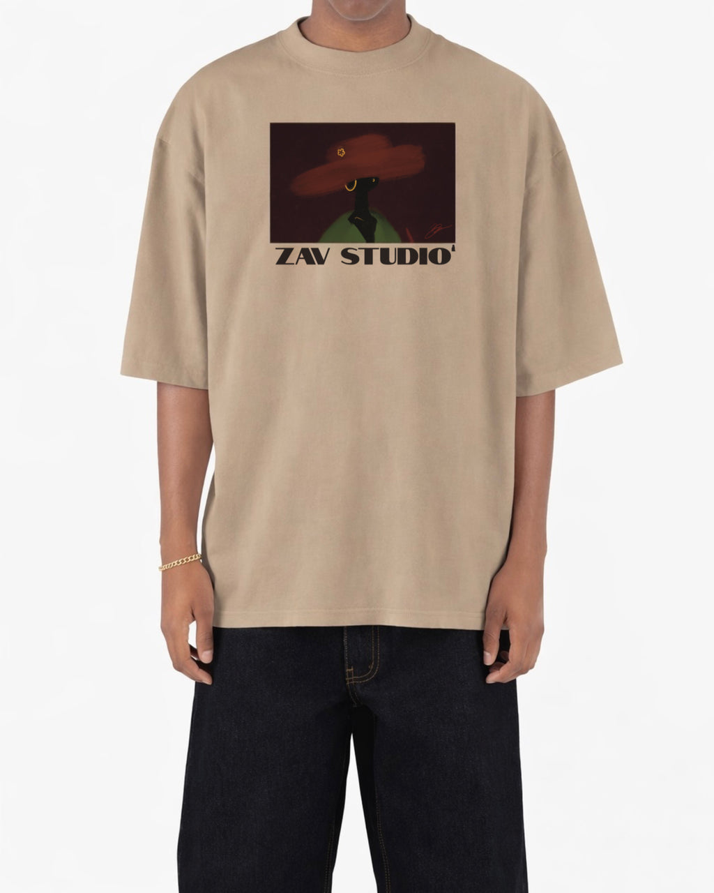 “ALL THAT JAZZ” OVERSIZED DROP-SHOULDER TEE