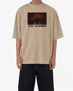 “ALL THAT JAZZ” OVERSIZED DROP-SHOULDER TEE