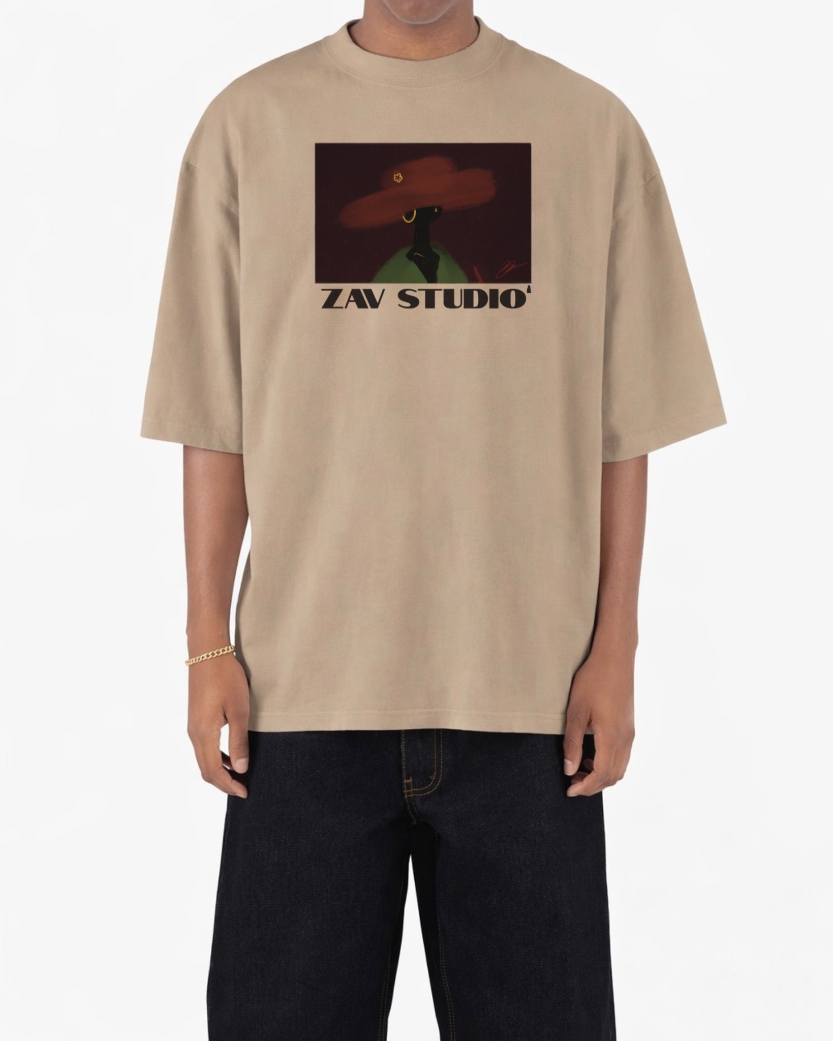 “ALL THAT JAZZ” OVERSIZED DROP-SHOULDER TEE