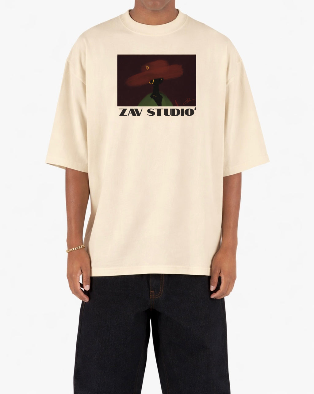 “ALL THAT JAZZ” OVERSIZED DROP-SHOULDER TEE